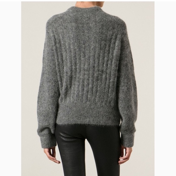 ACNE acne Dania mohair sweater dark grey - Picture 3 of 8